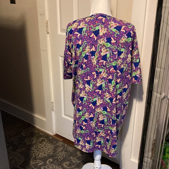 Lularoe Kermit and miss piggy high low blouse size S - Picture 5 of 6